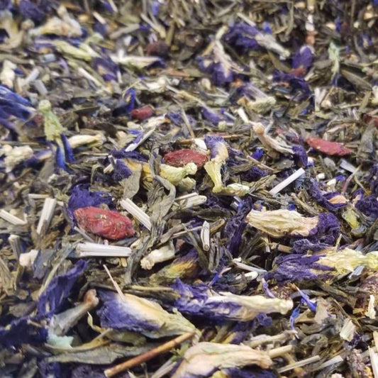 Loose leaf blue voodoo tea